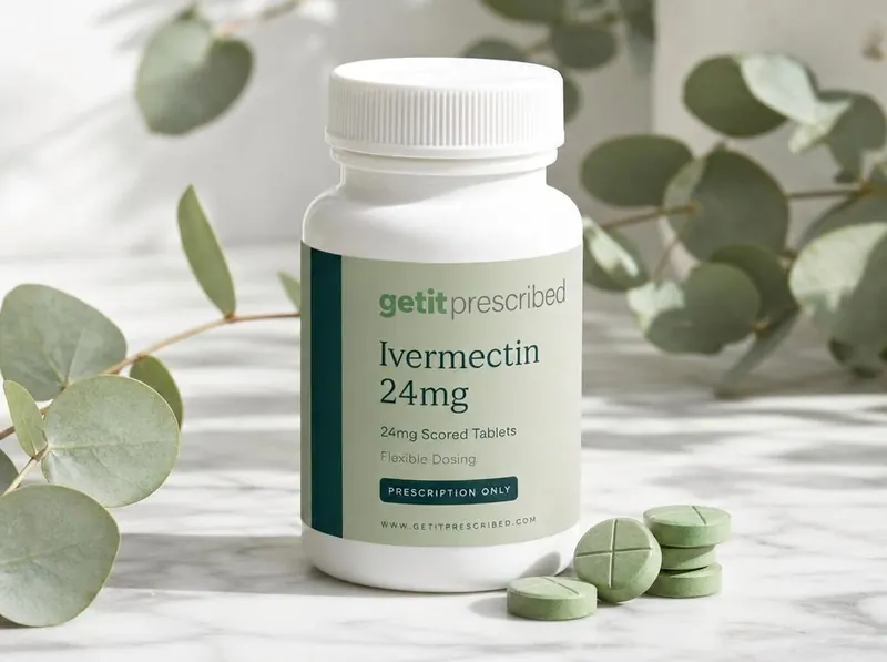 Get It Prescribed Ivermectin 24mg scored tablets bottle
