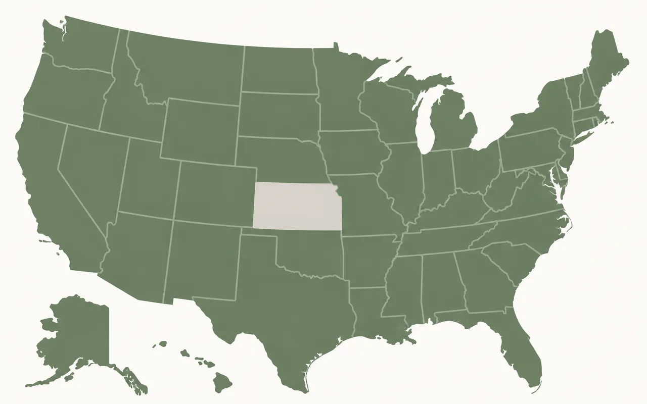 Map of the United States showing service coverage in all 50 states and the District of Columbia (highlighted in green)